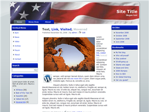 WordPress Boy Scout Flag Blue Theme - Click Image to Close