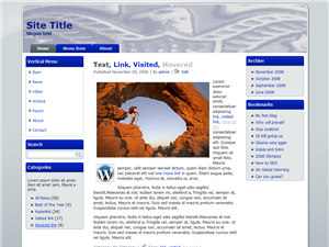 WordPress Boy Scout Slide Blue Theme