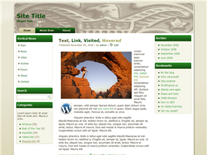 WordPress Boy Scout Slide Green Theme