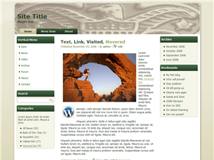 WordPress Boy Scout Slide Olive Theme