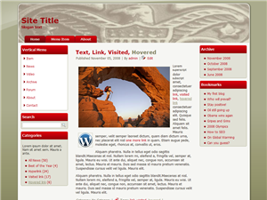 WordPress Boy Scout Slide Red Theme