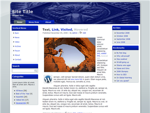 WordPress Cub Scout Slide Blue Theme