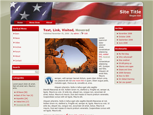 WordPress Boy Scout Flag Red Theme - Click Image to Close